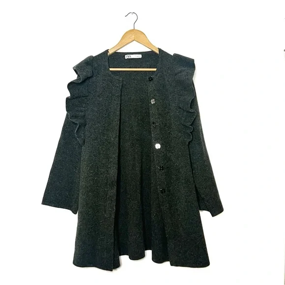 Zara | Wool Ruffle Jacket - Picture 8 of 8